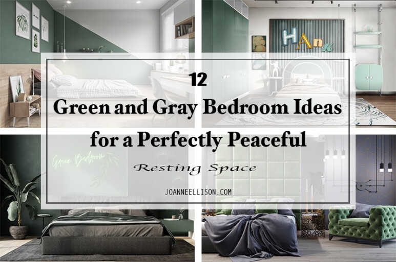 12 Green and Gray Bedroom Ideas for a Perfectly Peaceful Resting Space